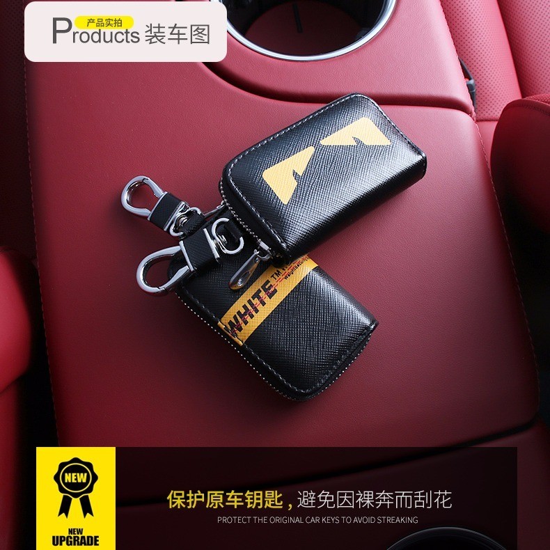 T เคสกุญแจรถอินเทรนด์เคสป้องกันสร้างสรรค์ Universal Volkswagen Hyundai พวงกุญแจแฟชั่นกระเป๋าเรียบง่า