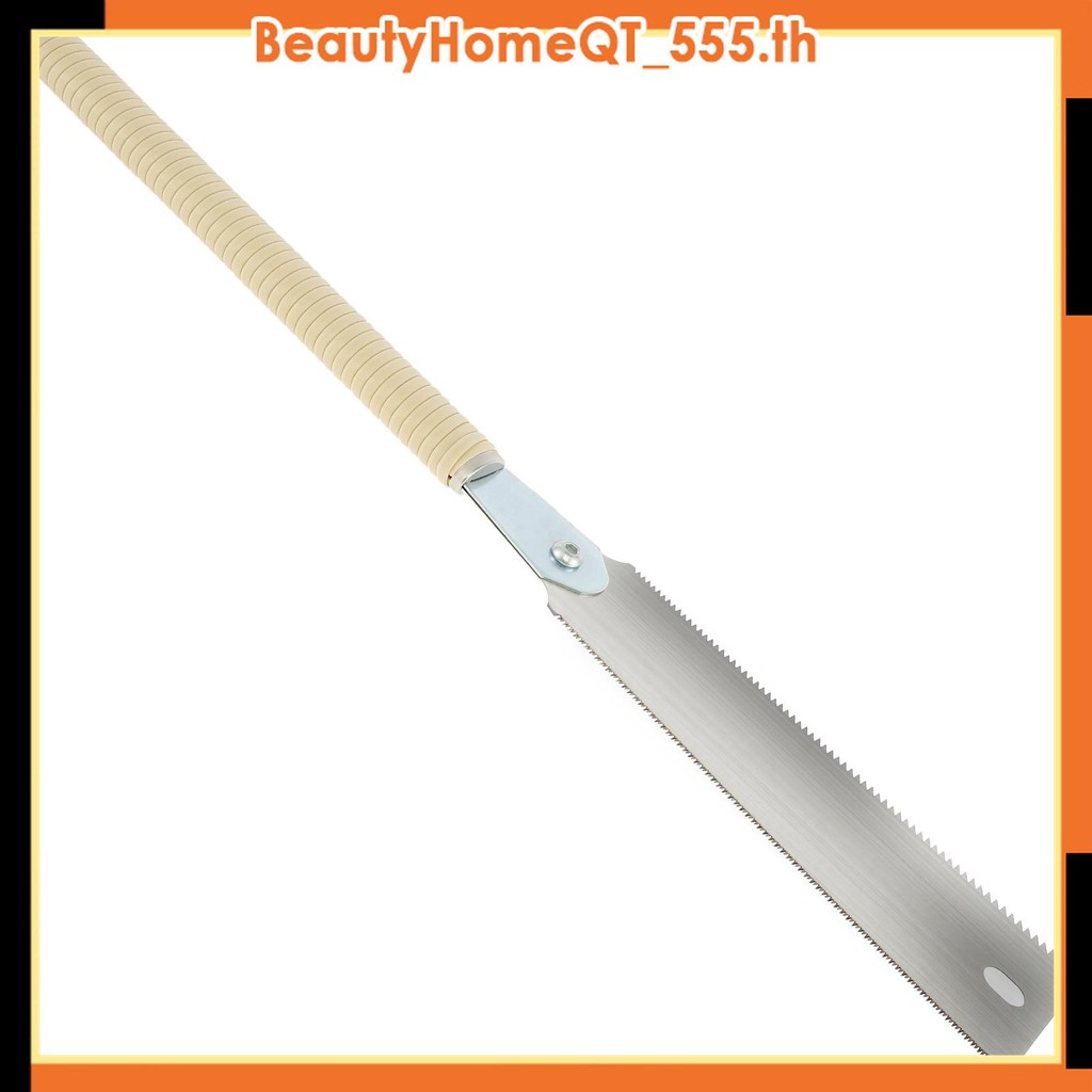 เลื่อยมือญี่ปุ่น 9.3 นิ้ว SK5 เหล็กคาร์บอนสูง Double Edged Hand Saw Incisive Hand Pull Saw 10/17 TPI