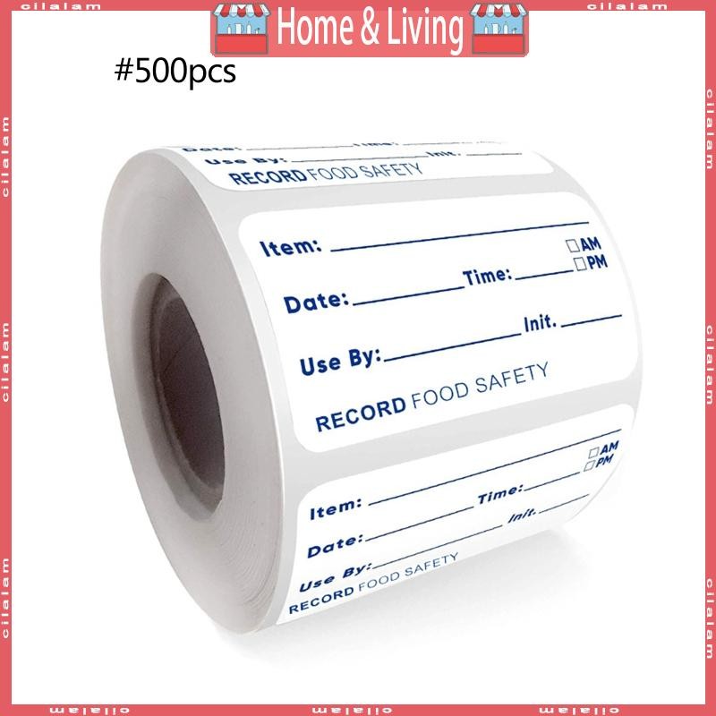 CI 500 ชิ้นม้วนฉลากสติกเกอร์ป้ายเก็บสําหรับโถแก้วโลหะคอนเทนเนอร์ตู้เย็นตู้แช่แข็งป้าย