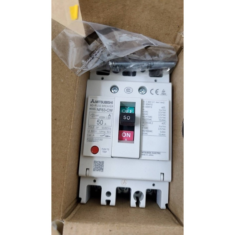 NF63-CW 50A  MITSUBISHI NO-FUSE BREAKER MODEL NF63-CW 50A