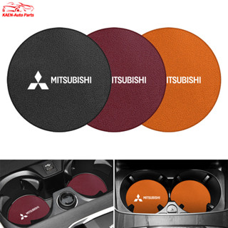 1ชิ้น สำหรับ Mitsubishi แผ่นรองแก้วน้ําในรถยนต์ หนังแผ่นรองแ…