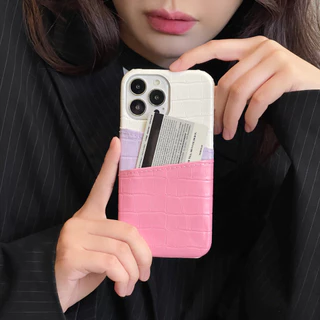 ผสมเคส iPhone หนังสีสันสดใสพร้อมที่ใส่การ์ดสําหรับ iPhone16 16promax 16pro 13 13pro 13promax 14 14pro 14promax 15 15pro 15promax 12 12pro 12promax 11 11promax ปลอกป้องกันการตก