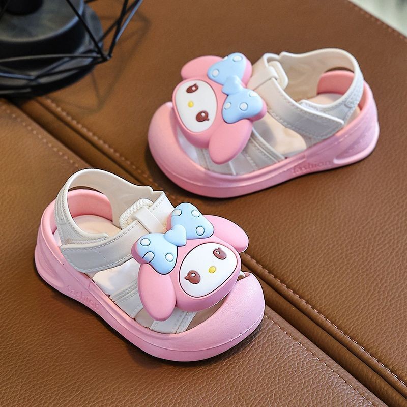 เด็กสาวรอบนิ้วเท้ารองเท้าแตะเด็กเล็กการ์ตูนฤดูร้อนนุ่มลื่นรองเท้าเด็กวัยหัดเดิน - รูปที่ 7