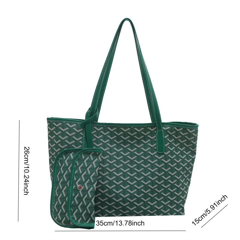 CINVAI&KROZE  กระเป๋าแฟชั่นขนาดใหญ่ใหม่ กระเป๋าสะพายไหล่เรียบง่ายสำหรับเดินทาง - รูปที่ 2