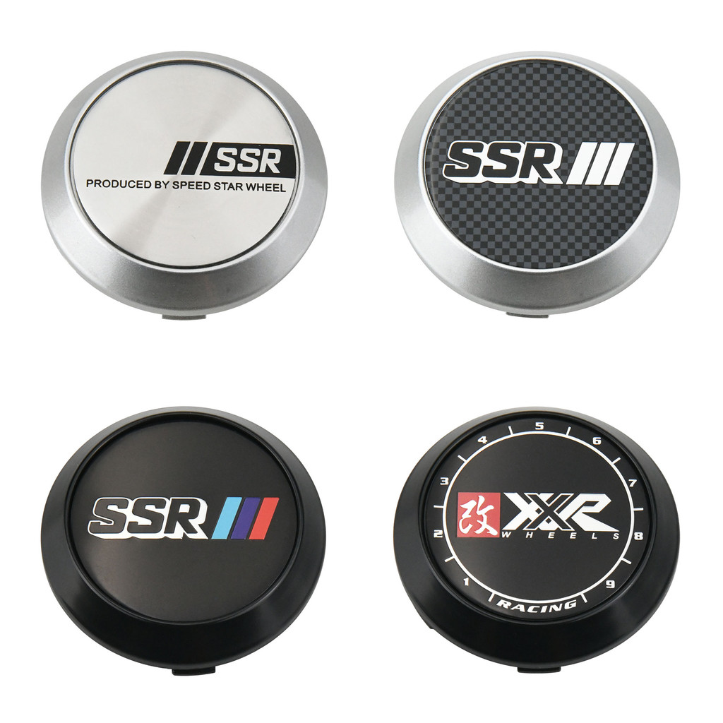 1ชุด/4ชิ้น SSR XXR ป้าย เส้นผ่าศูนย์กลางภายนอก 64มม ฝาครอบดุมล้อ ฝาปิดดุมล้อ ฝาครอบล้อ ฝาดุมล้อ ฝาครอบดุมล้อรถเก๋ง