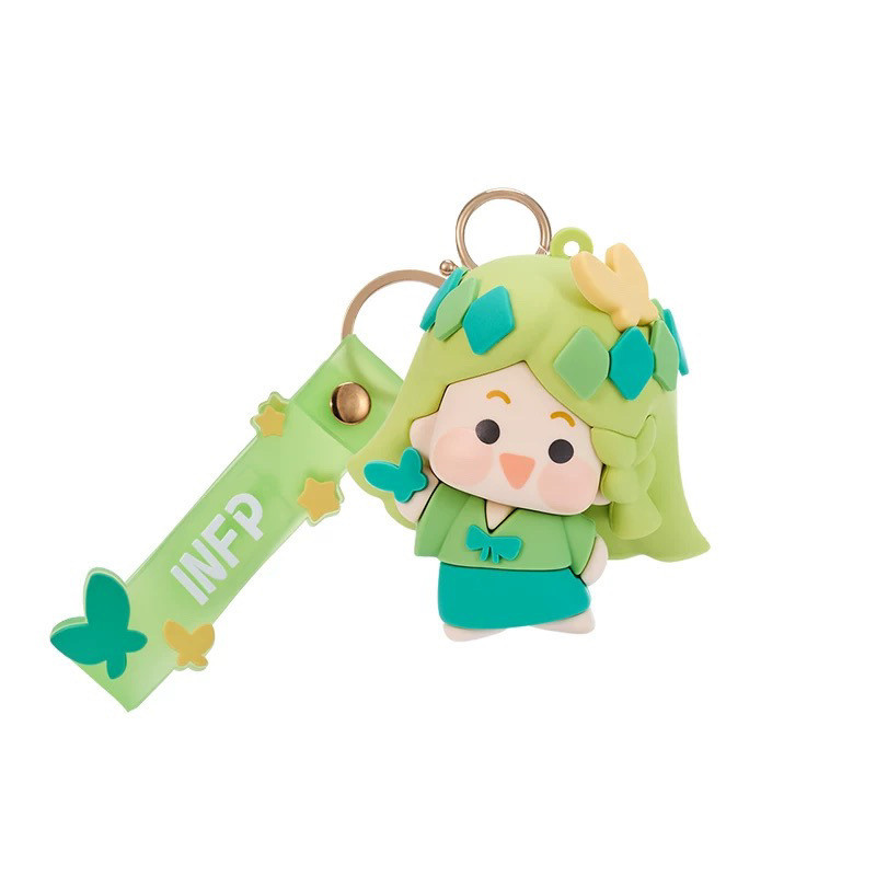 【Fast delivery】มินิ mbti พวงกุญแจ ของที่ระลึกmbti16 ตุ๊กตา การตกแต่ง จี้ยางนิ่ม