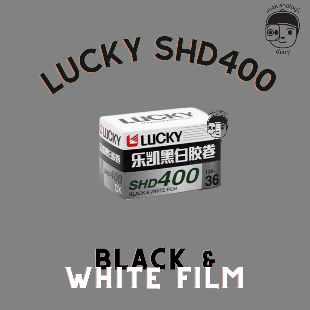 Lucky SHD 400 Pro Roll Film 35mm ISO 400 36exp Black & White Film B&W