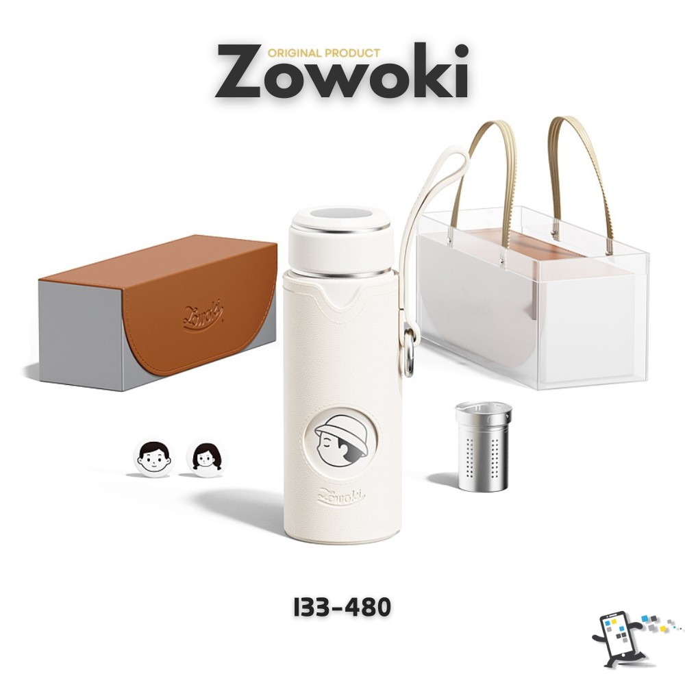 Zowoki L33-480 กระบอกน้ำรักษาอุณหภูมิ แก้วเก็บความเย็น-ร้อน พร้อมที่กรองชา ความจุ 480 ml.