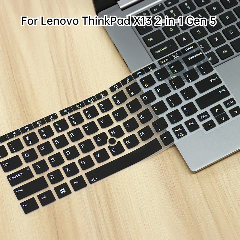 สําหรับ Lenovo ThinkPad X13 2-in-1 Gen 5 ซิลิโคนคีย์บอร์ดป้องกันผิวสําหรับ Lenovo ThinkPad X13 2024