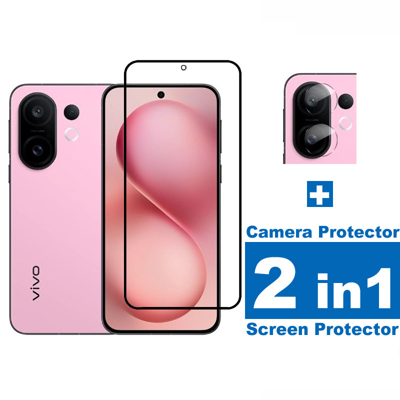 2 in 1 Full CoverageกระจกนิรภัยสําหรับVivo S30 Pro mini S30 S20 S19 S18 S18e S17 S17e S17T T4 T4x T3