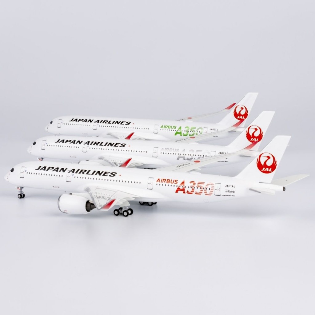 NG Japan Airlines A350-900 JA01XJ สีแดงสีเขียวเงิน AIRBUS A350 ตัวอักษร 1: 400 โลหะผสม