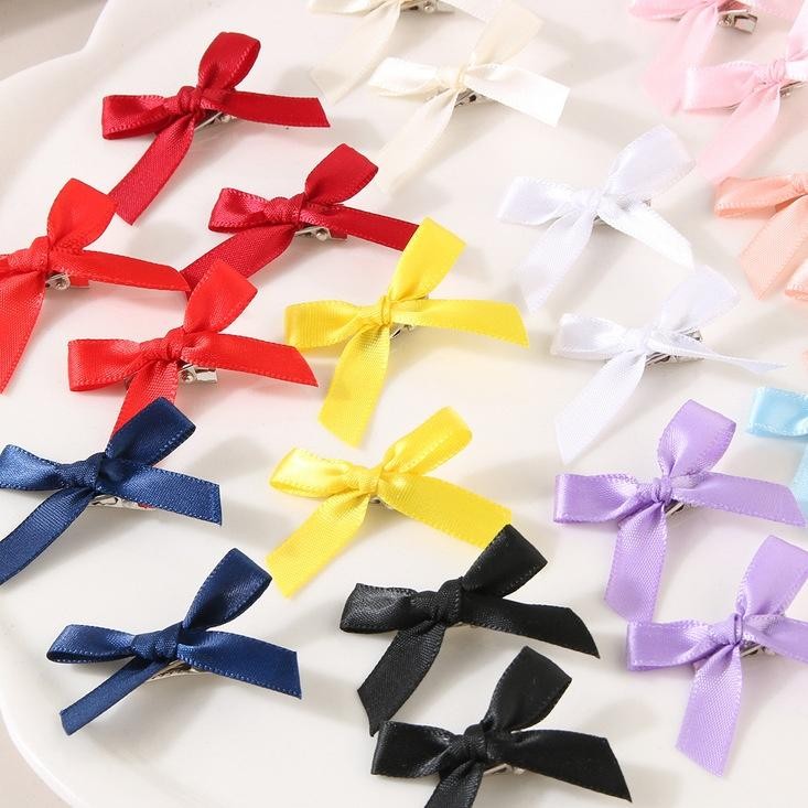 Cute_Girl 😍😍 กิ๊ฟกิ๊บติดผม สีโดพามีนหลากหลาย ริบบิ้นโบว์ แพ็คหลาย หวานและน่ารัก กิ๊บติดผมโบว์ - รูปที่ 6