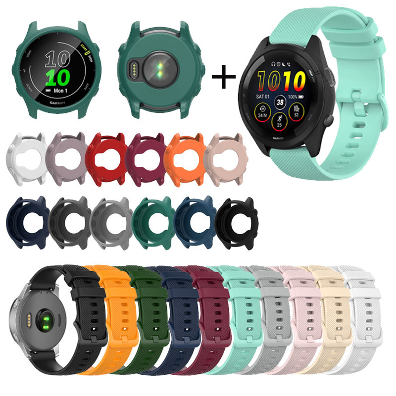 สําหรับผู้เบิกทาง Garmin 255 265 ซิลิโคนนาฬิกาสปอร์ตกรอบเคสป้องกัน TPU