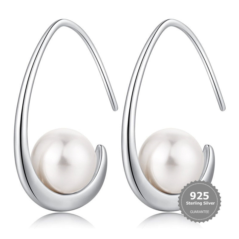 BiBi Jewelry S925 Silver Simple Elegant Pearl Design Sense Jewelry