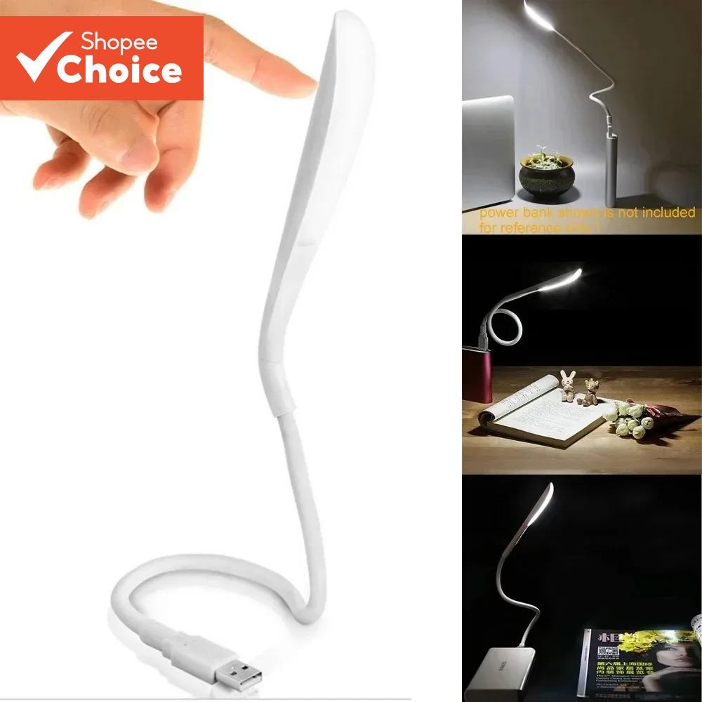 ยืดหยุ่น USB Touch Sensor Night Light ไฟ LED แบบพกพาโน้ตบุ๊คแล็ปท็อปคีย์บอร์ดคอมพิวเตอร์อ่านตารางโคมไฟ