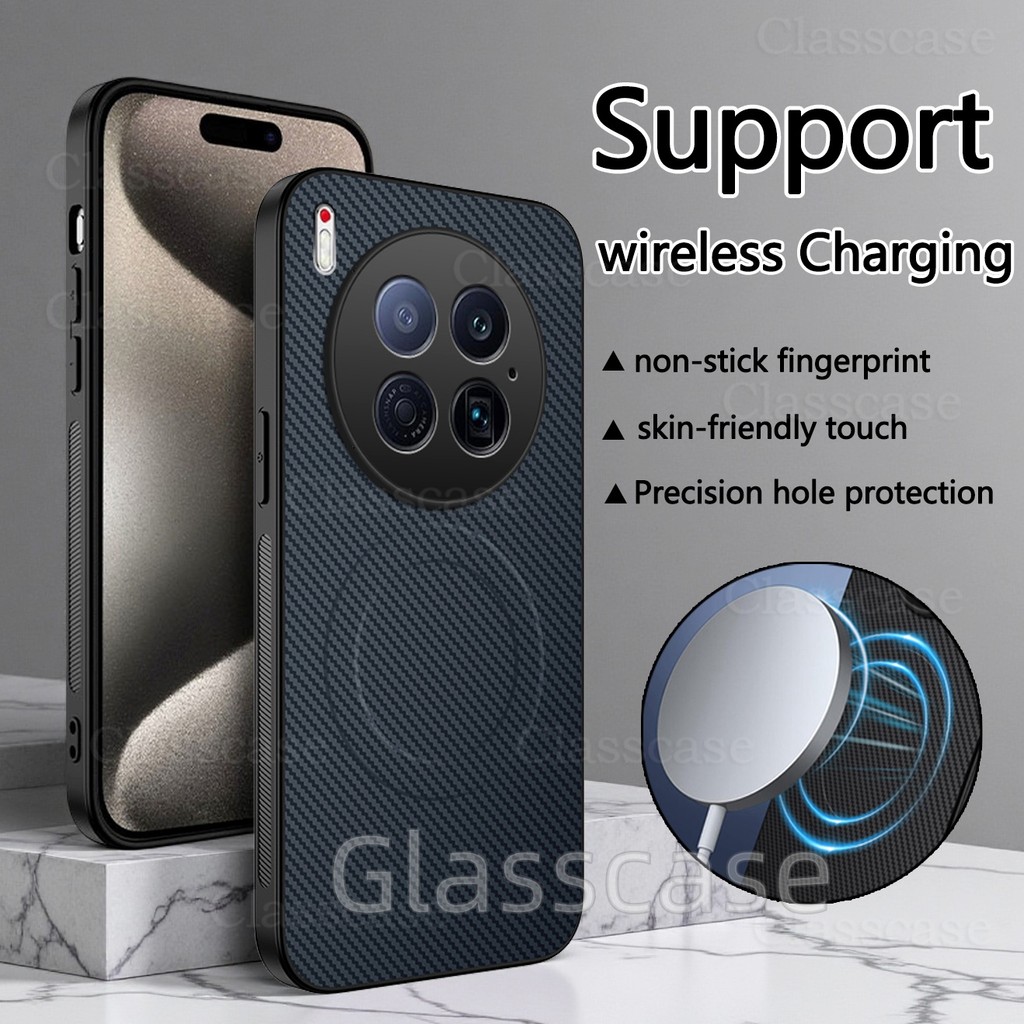 ปลอกสําหรับ Tecno Camon 40 pro premier 40pro 40premier Camon40premier รูปแบบคาร์บอนไฟเบอร์แม่เหล็กดู