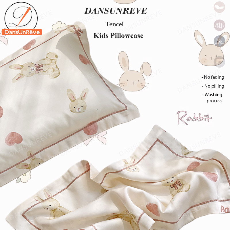 1ชิ้น เจ๋ง Tencel ปลอกหมอน ซาติน การ์ตูน satin Silk pillow case 800เส้นด้าย พิมพ์ลาย เด็ก กระต่าย