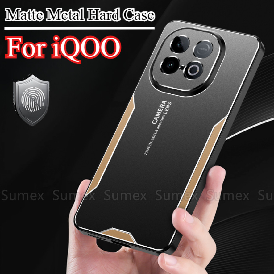 Matte โลหะ Hard เคสโทรศัพท์สําหรับ iQOO Neo 10 Z10 Turbo Pro 5G กล้องเลนส์ป้องกันกรณีกันกระแทกปกหลัง