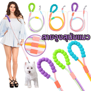 สายจูงสุนัขแมว สัตว์เลี้ยง เชือกเส้นใหญ่ สายจูงน้องหมาตัวเล็…