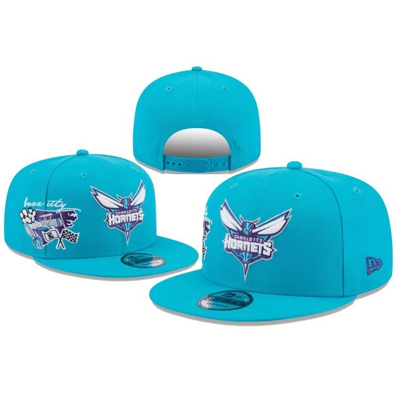 NBA Charlotte Hornets Cap Outdoor Ball Cap Snapback Cap Hiphop Cap Plain Cap Men CapHatStock มีจําหน