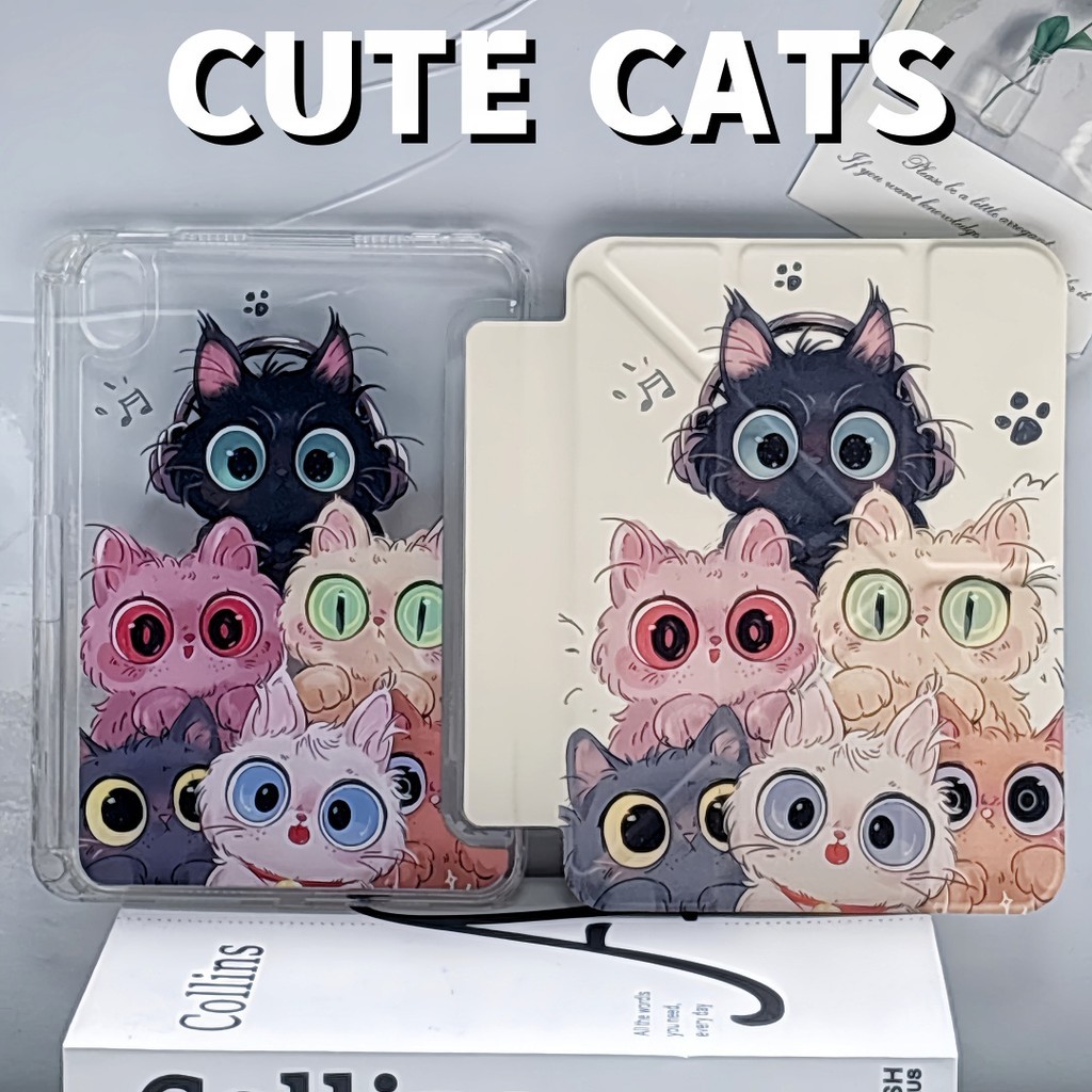 NEW!เคสใส เคสไอแพด Yพับcase for ipad Air4/5/6/7 Pro11 Gen9/8/7 10.2  gen10/11 A16 mini6/7 Pen Slot