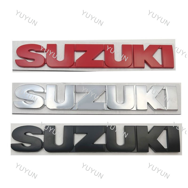 YY สติ๊กเกอร์แต่งรถโลหะ 3D พร้อมโลโก้ Suzuki เหมาะสําหรับ Jimny, Swift, Super Vetra, Suzuki eVX, Spa