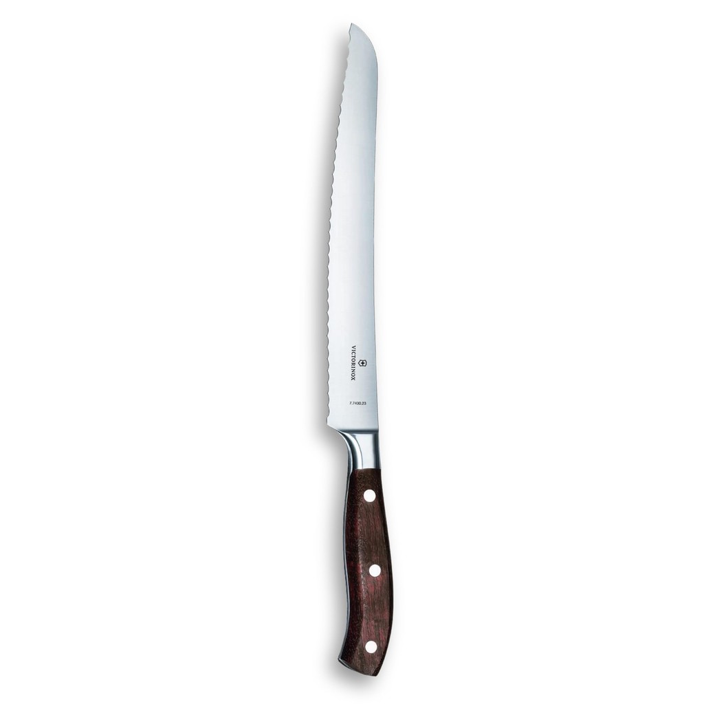 VICTORINOX Bread Knife 23cm Wood Gran Metror Forged Professional Bread Cutting Knife 7.7430.23G