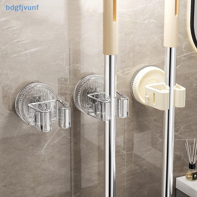 BDGF ถ้วยดูด Mop คลิปผู้ถือติดผนัง Mop แปรงไม้กวาดแขวน Fixed Rack ห้องครัวห้องน้ํา Organizer ชั้นวาง Hook อุปกรณ์เสริม TH