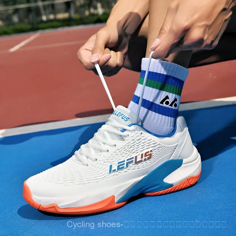 รองเท้าเทนนิสผู้ชายและผู้หญิงแบบผูกเชือก รองเท้าแบดมินตันกันลื่น รองเท้าวอลเลย์บอล รองเท้ากีฬา รองเท้าฟิตเนส รองเท้าตาข่าย รองเท้าฝึกซ้อมปิงปอง VPWZ - รูปที่ 2