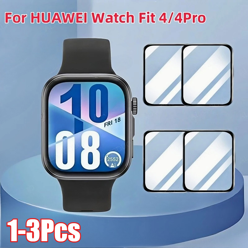 Huawei WatchFit Fit4 Fit3 Fit2 1000D HD Black Edge ฟิล์มกระจกนิรภัยสําหรับ Huawei Watch Fit 4 Pro Mini ใหม่ Elegant 3 2 Anti Blue Light Anti-Fingerprints นาฬิกาป้องกันหน้าจอ