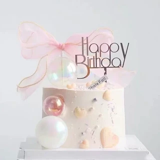 ลูกบอลตกแต่งเค้ก ท็อปเปอร์ลูกบอล อุปกรณ์ตกแต่งเค้ก สไตล์สวยหรูน่ารัก CMIX