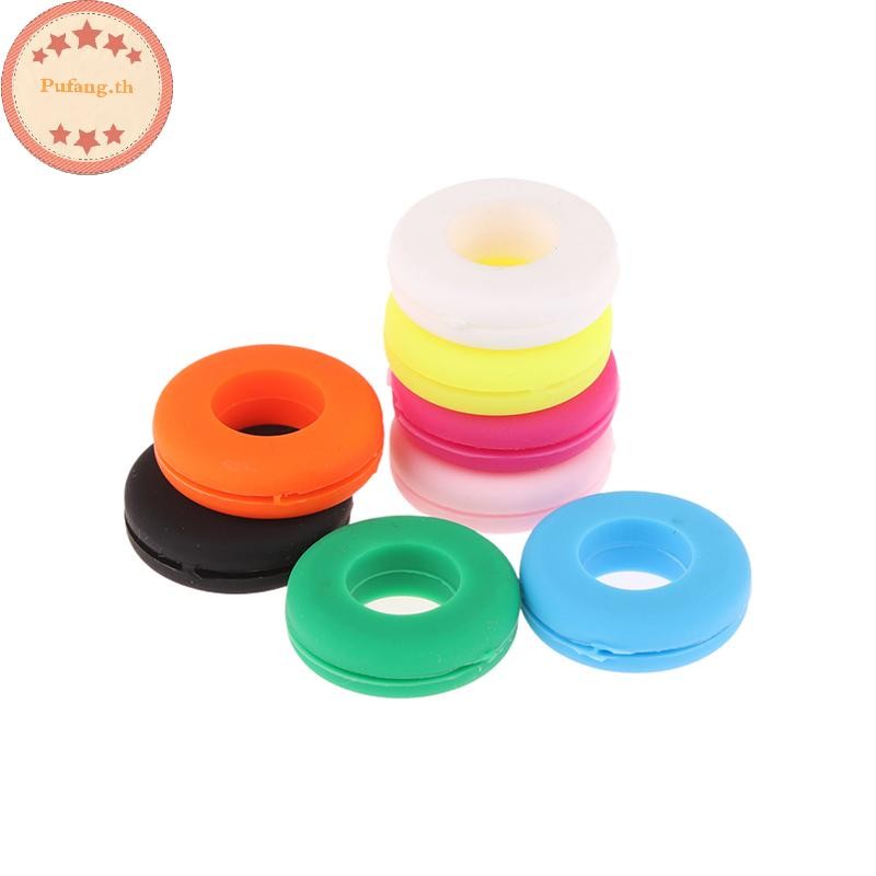 PUFANG 1 PC/8 ชิ้นลดเทนนิส Racquet โช้คอัพที่มีสีสัน Dampeners ไม้เทนนิสอุปกรณ์เสริม Damper TH
