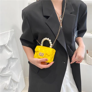 BM-shop2 :ของขวัญวันเด็ก-ฤดูร้อน PVC Jelly Shell กระเป๋า Crossbody กระเป๋าถือสําหรับเหตุการณ์ปาร์ตี้วันหยุด-DD552