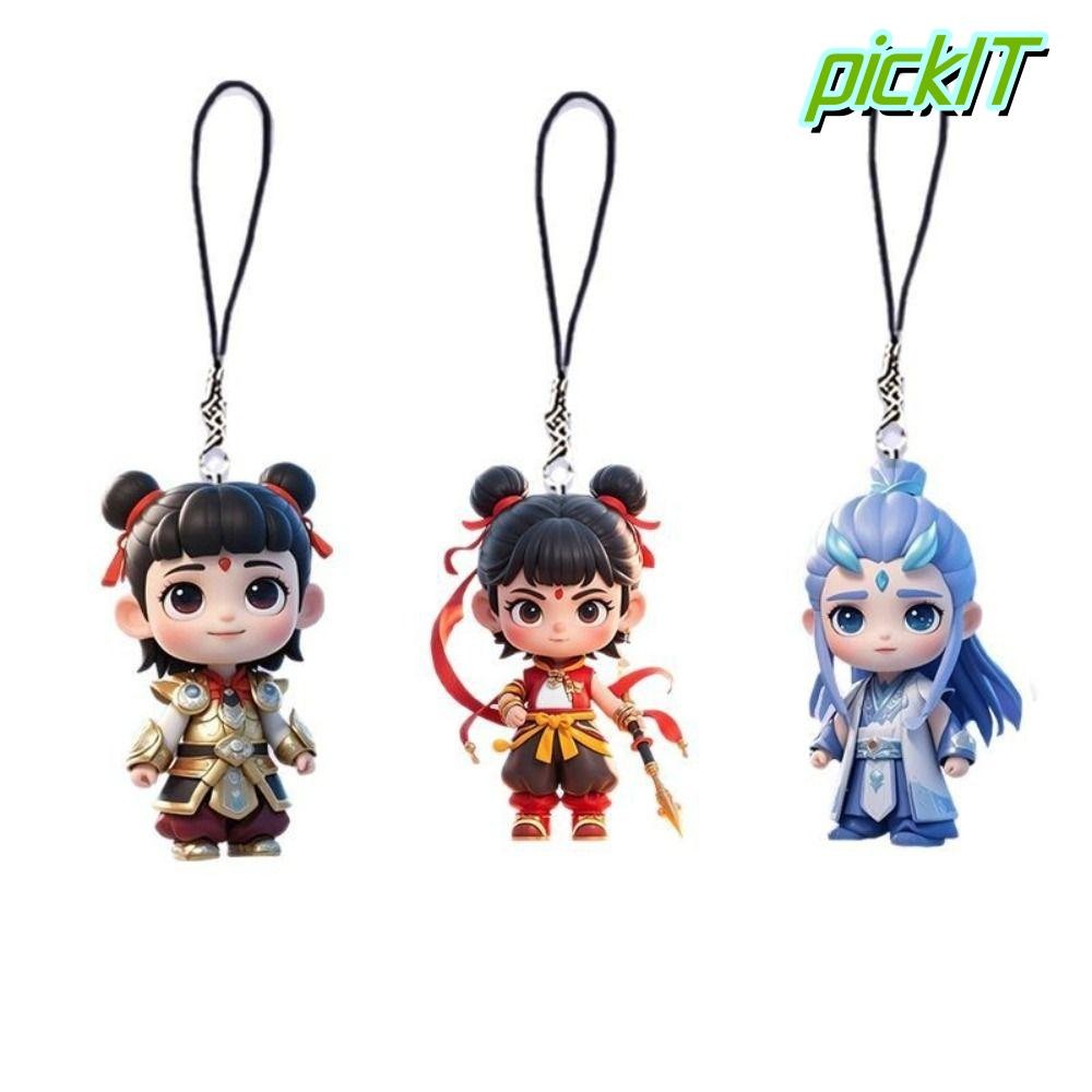พวงกุญแจหยิบ, จี้พวงกุญแจการ์ตูน Ao Bing Nezha, Nezha 2: Devil Sea Children Portable Acrylic Bag Chi