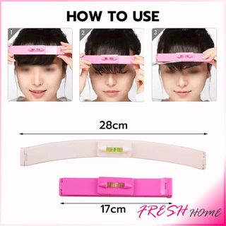 Fresh เครื่องมือตัดผม DIY ไม้บรรทัดวัดระดับผมหน้าม้า ตัดผมหน้าม้า haircut tool