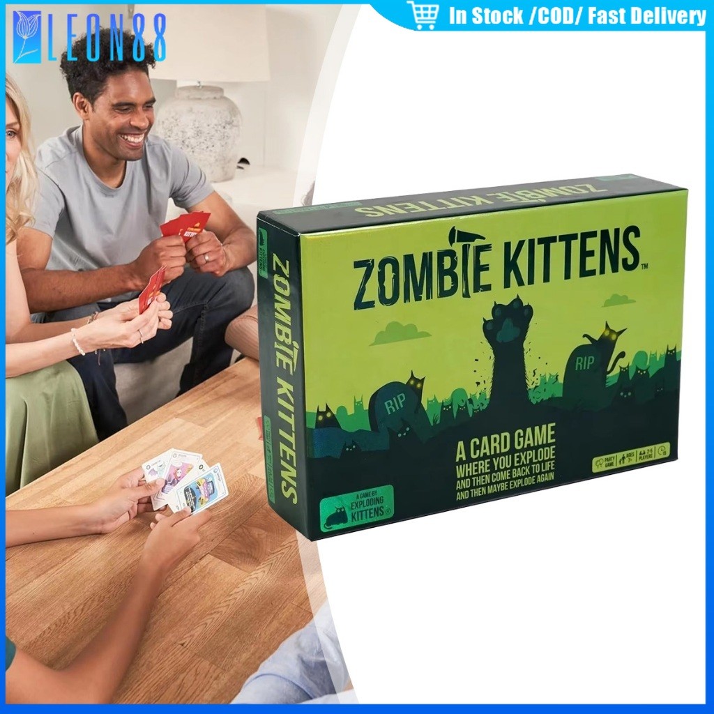 ของมาใหม่！zombie kittens Board Game การ์ดเกมครอบครัว ของเล่นเสริมการพัฒนาเด็ก ฉบับภาษาอังกฤษ