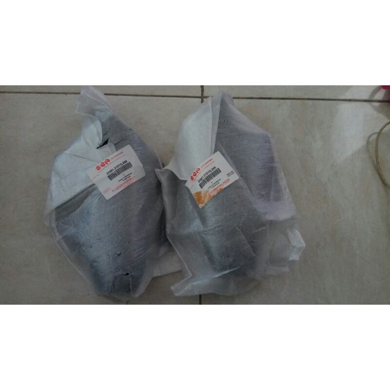 Satria lumba ฝาครอบบังโคลนหน้า 2 จังหวะ สีดํา เปล่า 1 ชุด original Sgp 51882-21D10-888/51881-21D10-8