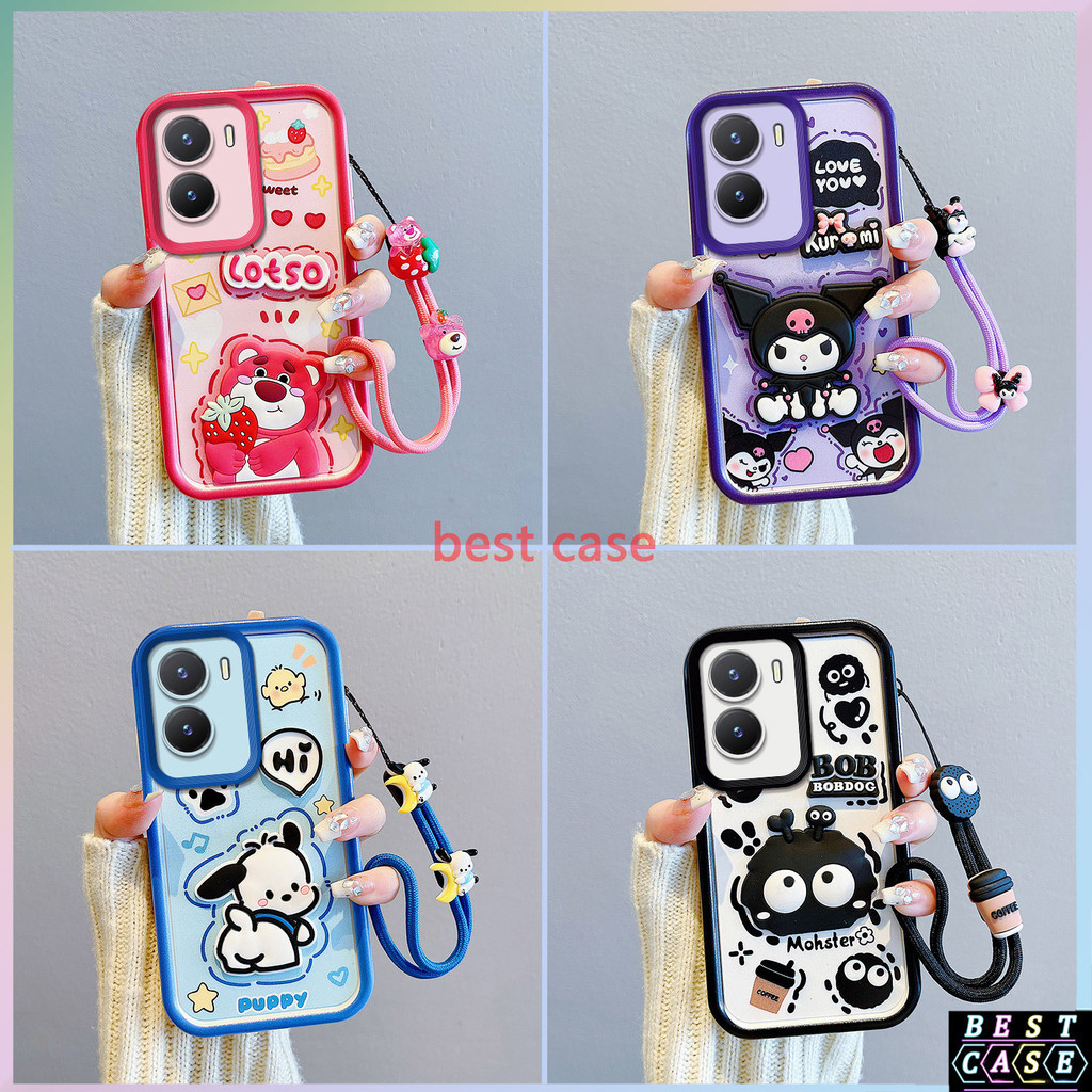 เคส Vivo Y16 4G, เคส Vivo Y56 5G การ์ตูนน่ารักเคสโทรศัพท์นุ่มสามมิติรูปตุ๊กตา BB-TYGZ BB-TYGZ