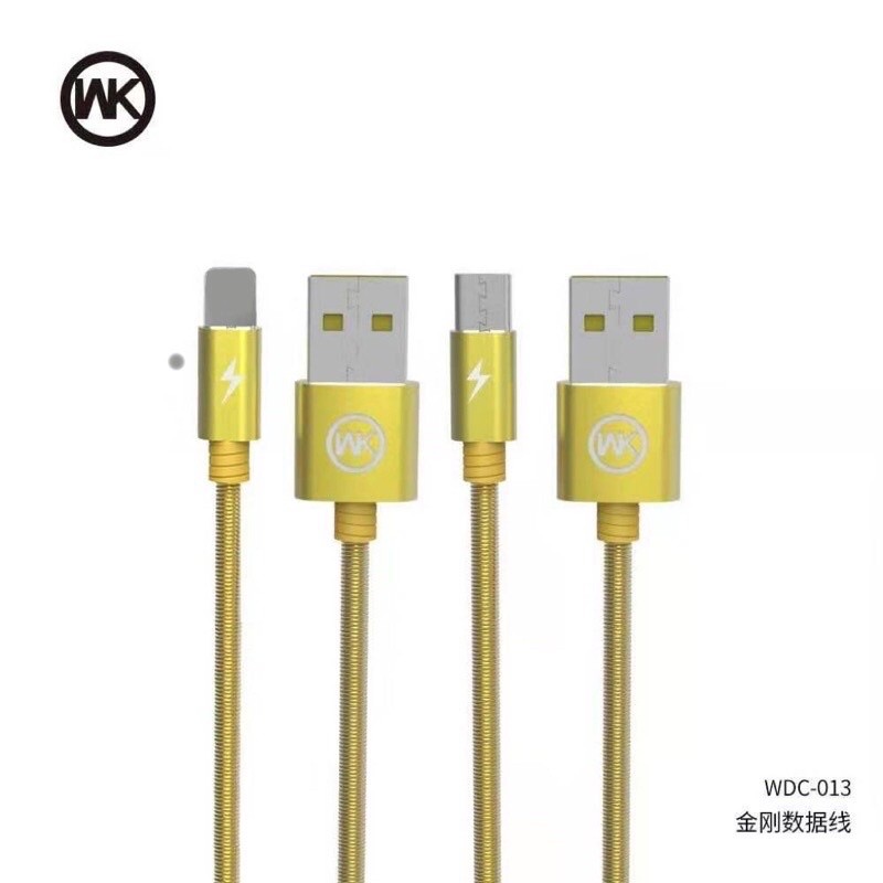 ชุดชาร์จ WK สายชาร์จคิงคอง WDC-013 ความเร็วชาร์จ 2.4A สำหรับ สำหรับ for L / Micro USB / Type-C สายยา