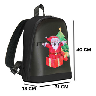 กระเป๋าเป้จอ LED ใส่รูปข้อความเองได้ สะพายหลัง สําหรับใส่แล็…