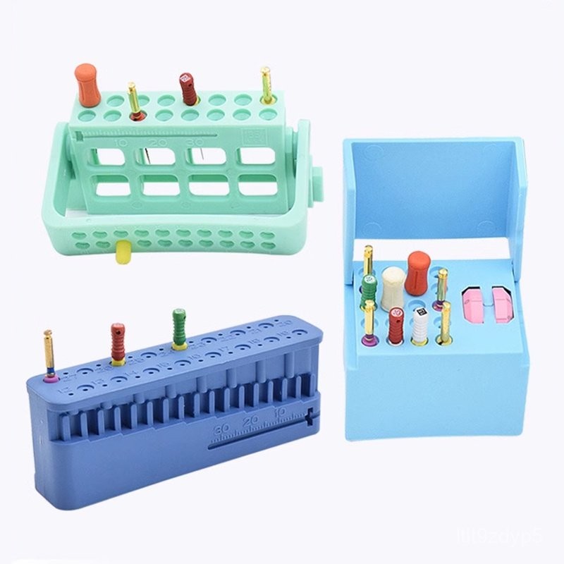 16 hole Dental Endo Measuring Block Endodontic File holder Ruler