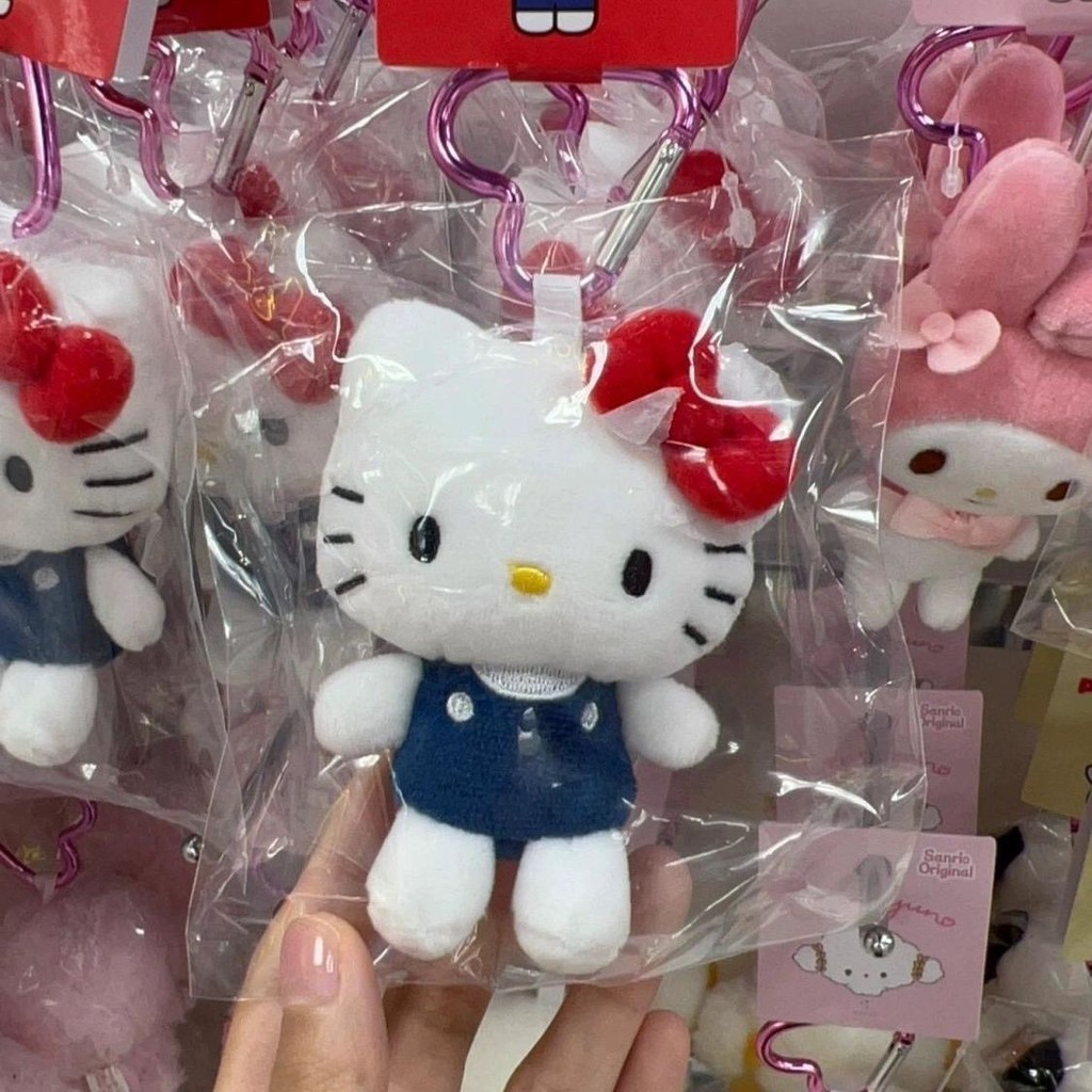 ใหม่สไตล์ญี่ปุ่น Love Buckle hellokitty จี้ตุ๊กตา Plush kt Cat Bag จี้ของเล่นของขวัญหญิง