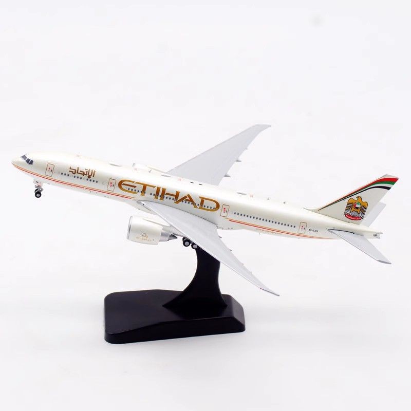 JC Wings 1: 400 เครื่องบินรุ่น Attihad Airlines B777-200LR A6-LRB มองโกเลียใน
