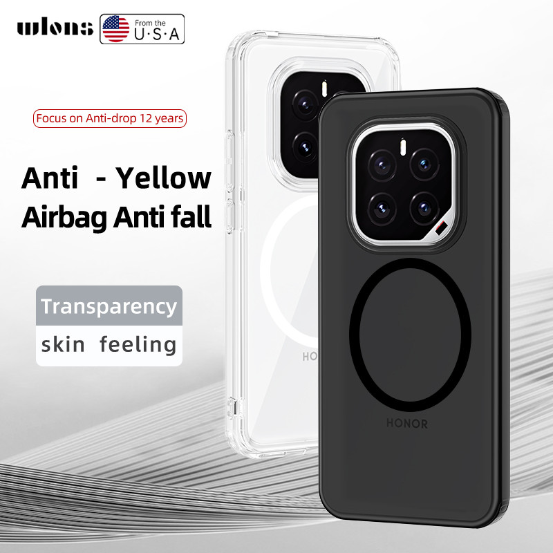 สําหรับ Honor GT Pro กรณี ELVEV Anti-drop ถุงลมนิรภัย Hard PC คริสตัล Clear Matte เคสโทรศัพท์