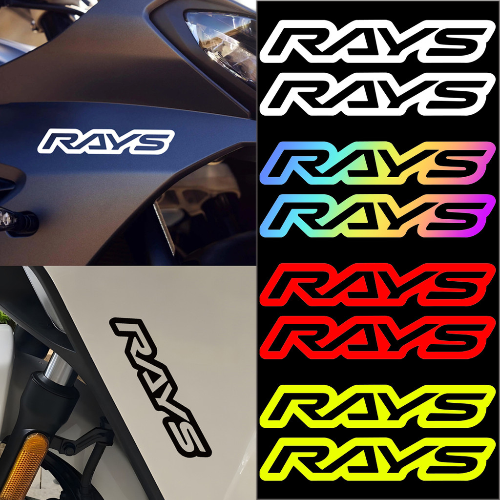 JDM Rays หมวกกันน๊อค Giorno Nmax Aerox ของแต่ง PCX PCX160 Forza350 สะท้อนแสง สติ๊กเกอร์ PP Dio โลโก้