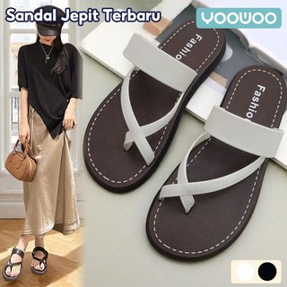 YooWoo Sandal Wanita Kekinian / Sandal Jepit / Sandal Korean Style / Sandal Teplek Wanita / Sandal Slop Wanita / Sendal Wanita / Sandal Terbaru 2026