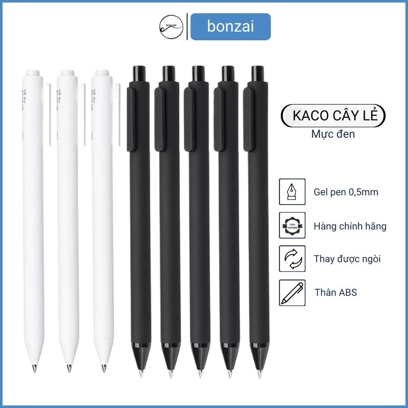 KACO single black รีฟิล 0.5mm ปากกาเป็นกลาง