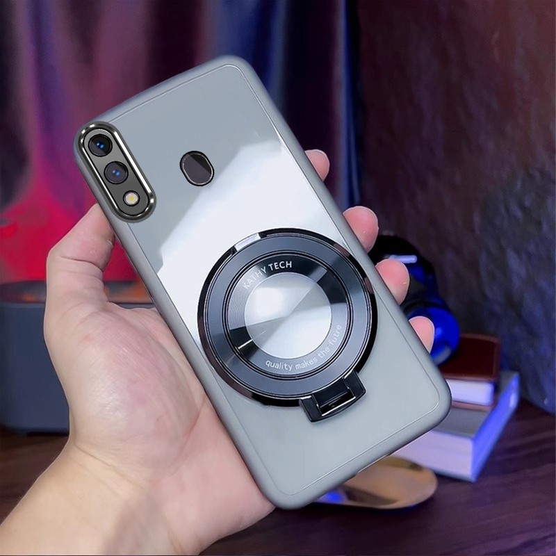 เคสสําหรับ samsung a20 samsung a30 ขาตั้งซีดีเลนส์โทรศัพท์ป้องกันไฟฟ้าหรูหรากันกระแทกเคสโทรศัพท์ดีไซน์ใหม่