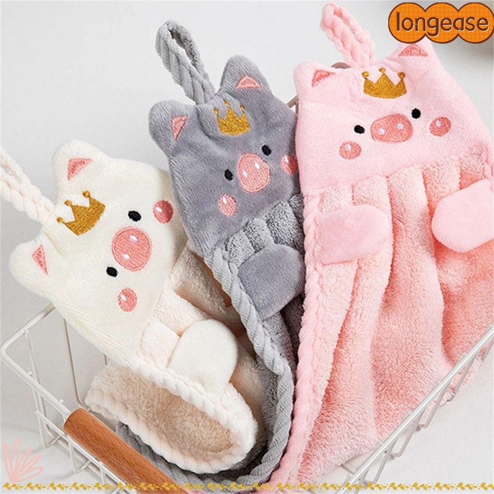 ยาว ผ้าเช็ดมือติดสําหรับผนังในครัวเรือนครัวการ์ตูนหมู