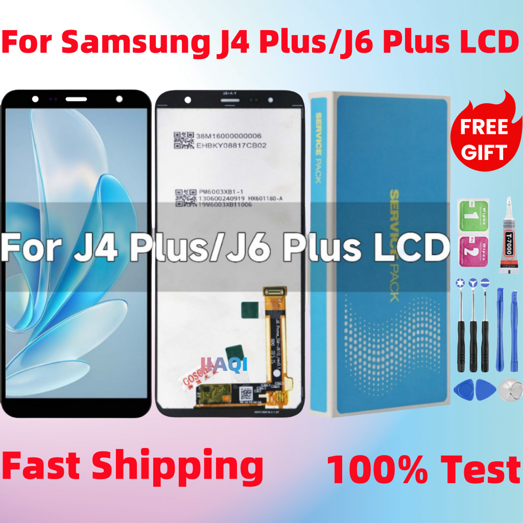 LCD สําหรับ Samsung Galaxy J4 Plus J415 J4+ SM-J415F J415FN J6 Plus J610 J610F J610FN จอแสดงผล Touch